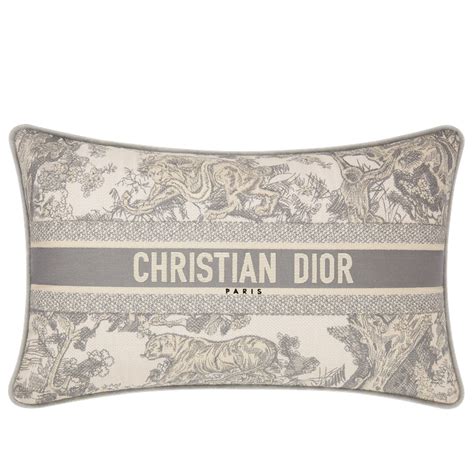 christian dior kissen|Großes, rechteckiges Kissen Toile de Jouy in Himbeerrot .